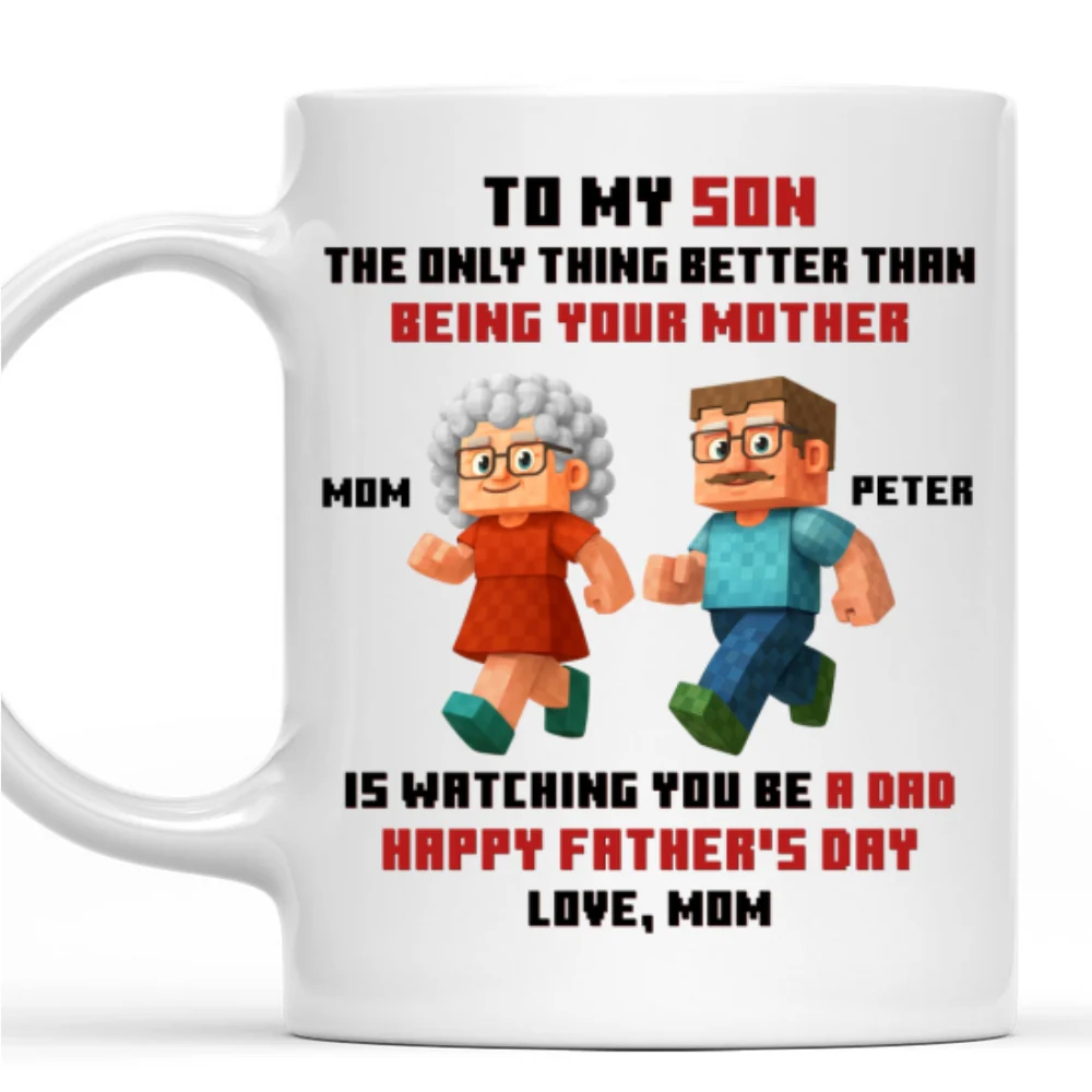 Mother Message To Son - Personalized Custom Coffee Mug - Image 9