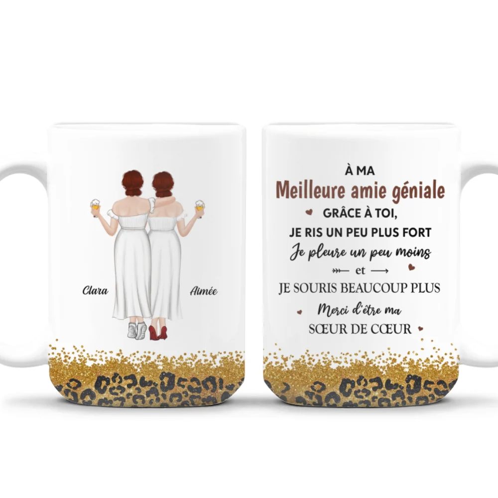 Mug Personnalisé - Grâce À Toi, Je Ris Un Peu Plus Fort - Image 9