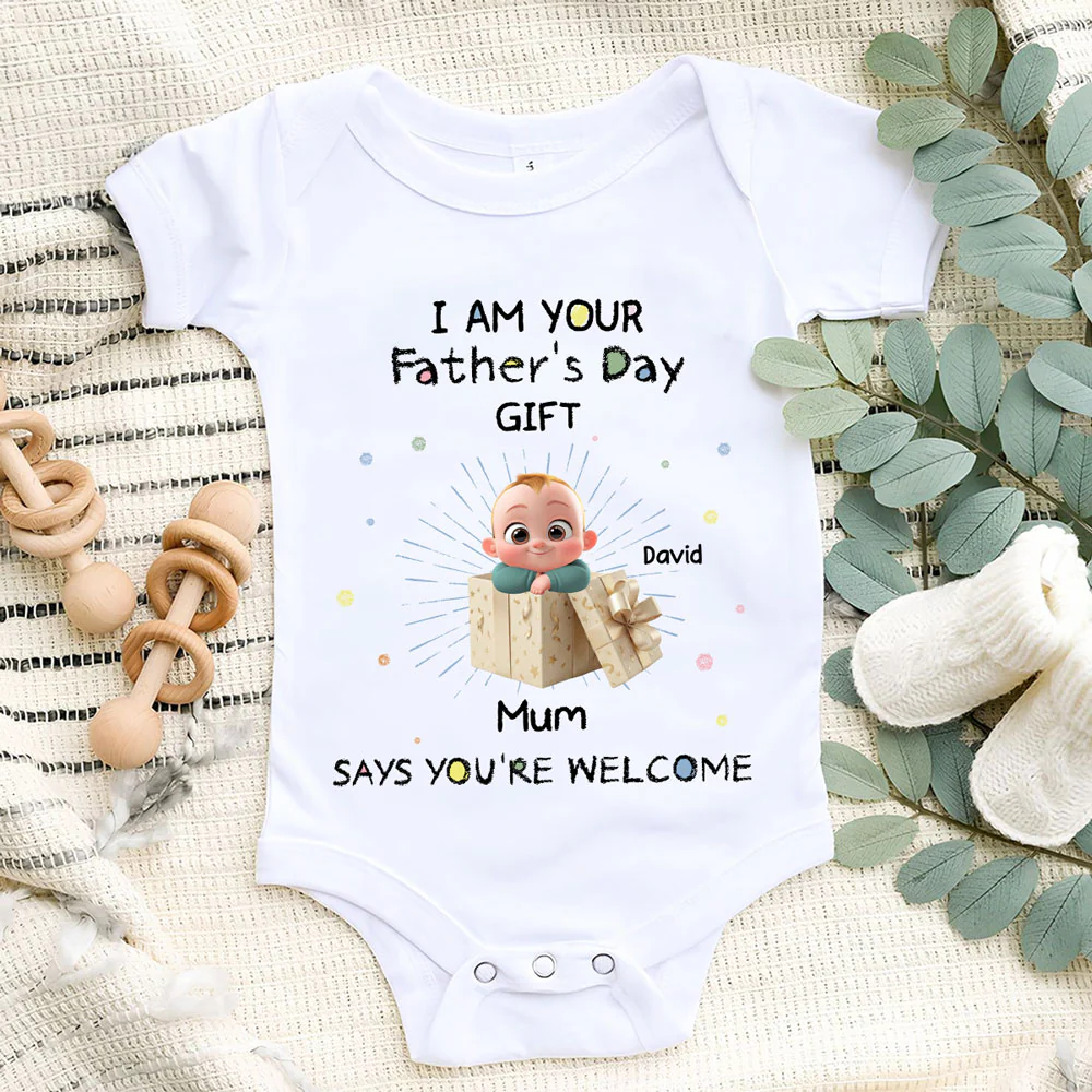 Mum You Are Welcome - Personalized Custom Baby Onesie - Image 6