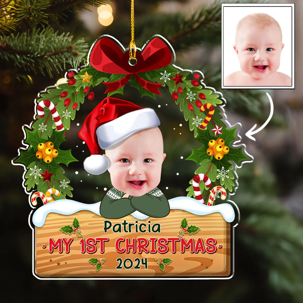 My 1st Christmas - Personalized Custom Acrylic Ornament