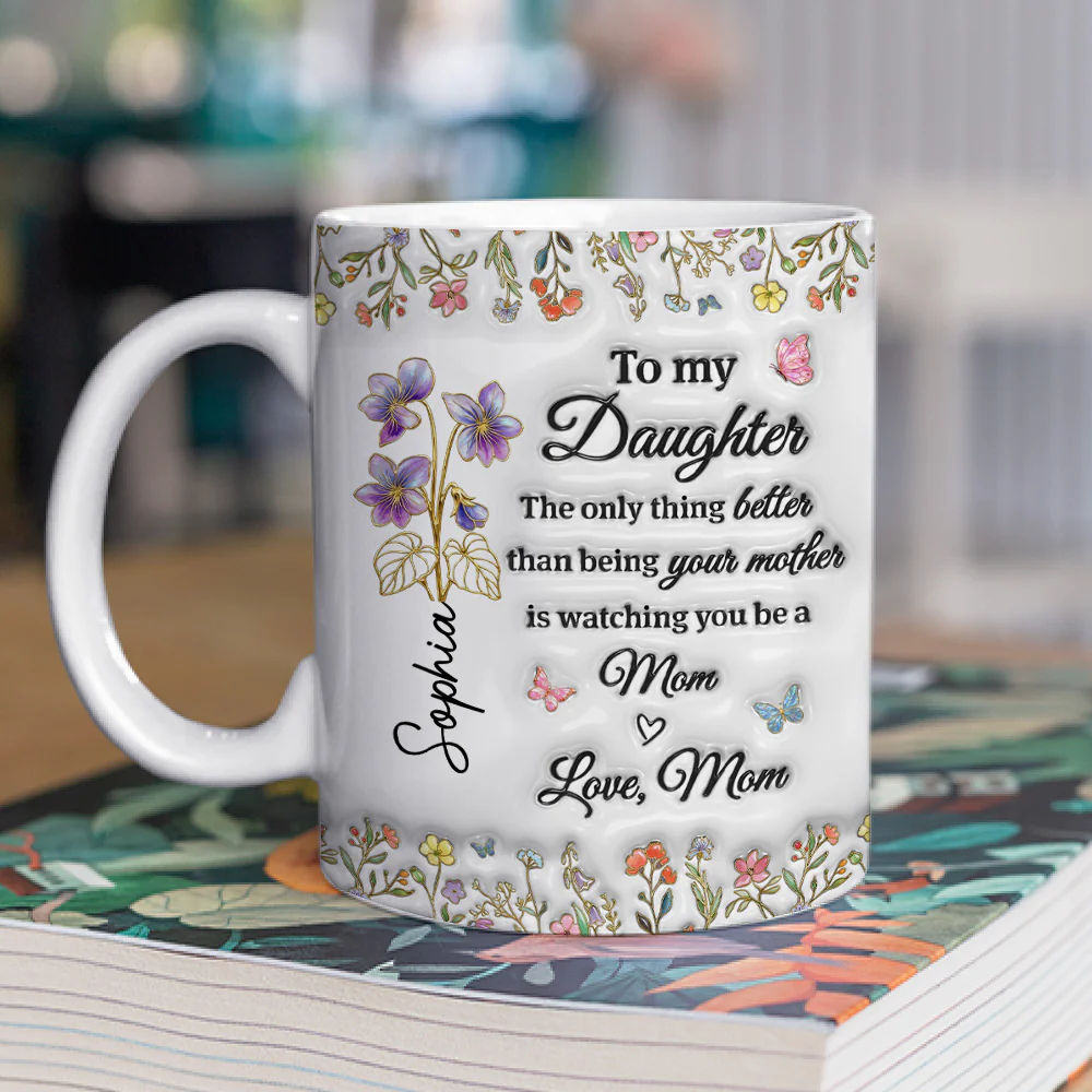 My Amazing Daughter - Personalized Custom 3D Inflated Effect Mug - Image 2
