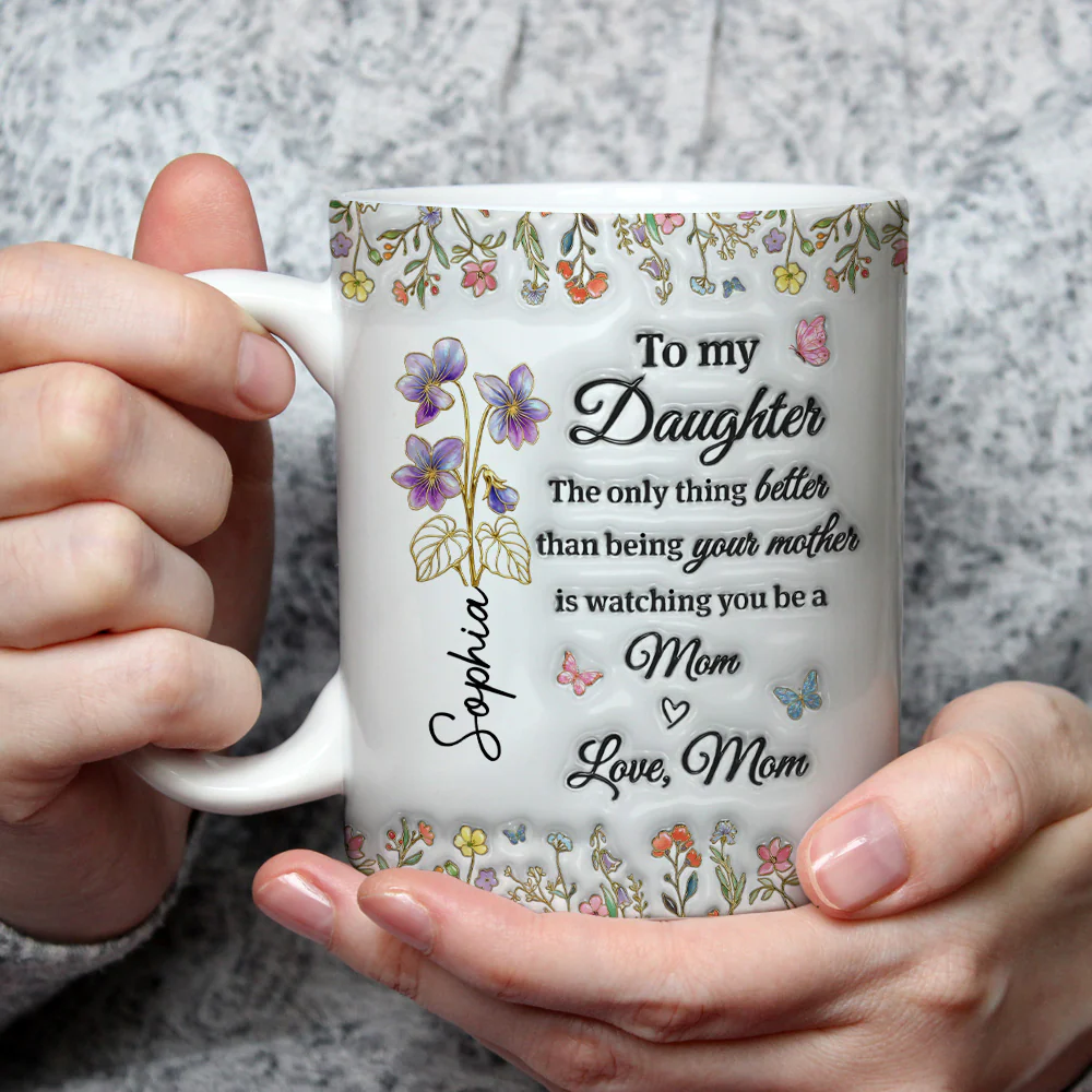 My Amazing Daughter - Personalized Custom 3D Inflated Effect Mug - Image 3