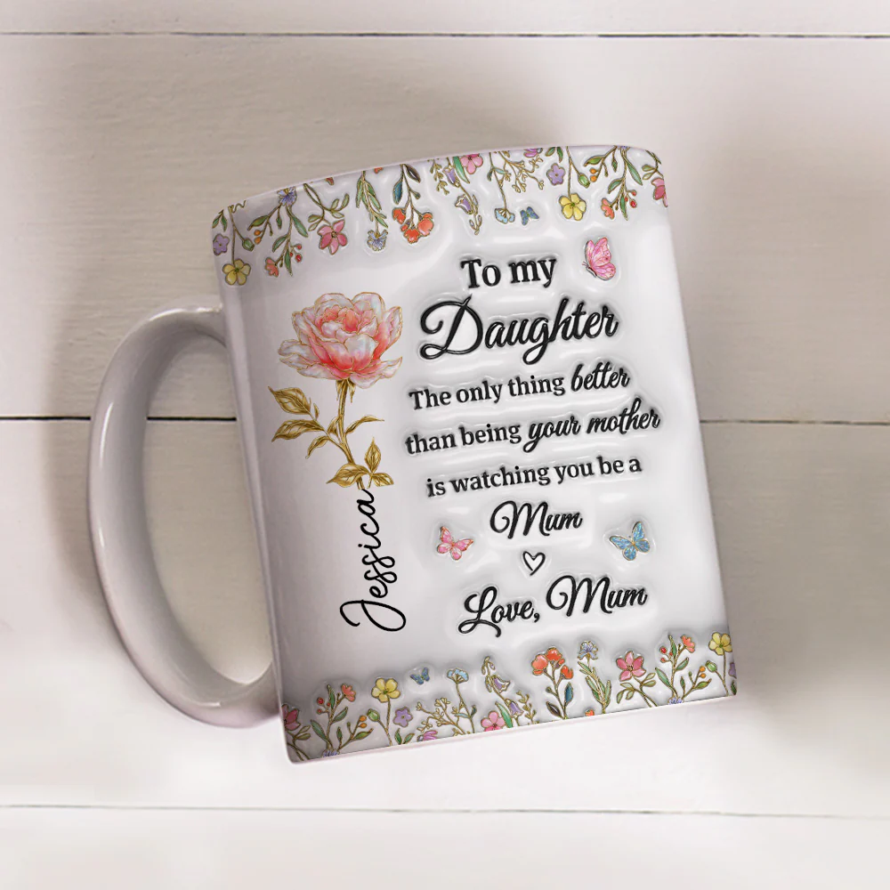 My Amazing Daughter - Personalized Custom 3D Inflated Effect Mug - Image 4