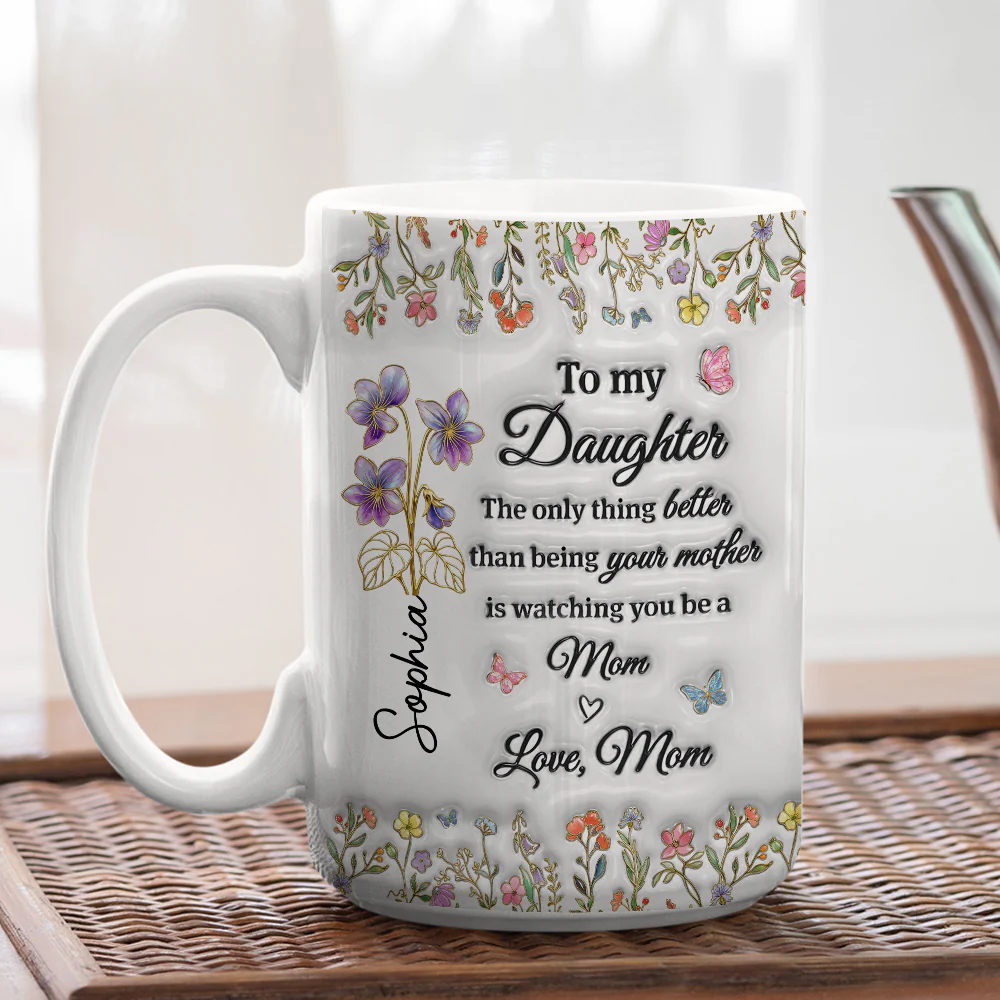 My Amazing Daughter - Personalized Custom 3D Inflated Effect Mug - Image 6