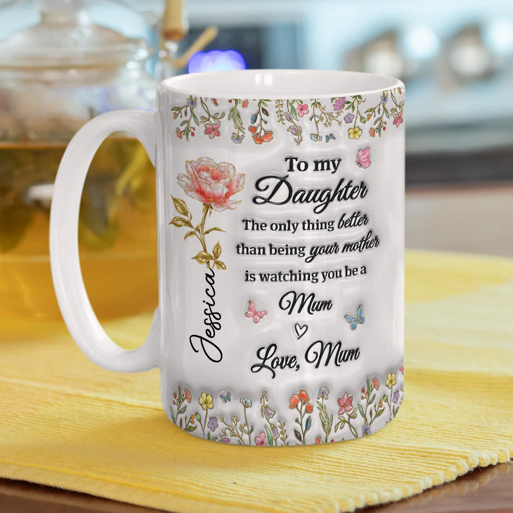 My Amazing Daughter - Personalized Custom 3D Inflated Effect Mug - Image 7