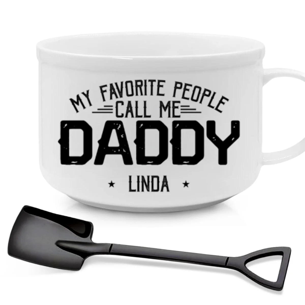 My Beloved People Call Me Daddy - Personalized Custom Ceramic Bowl - Image 7