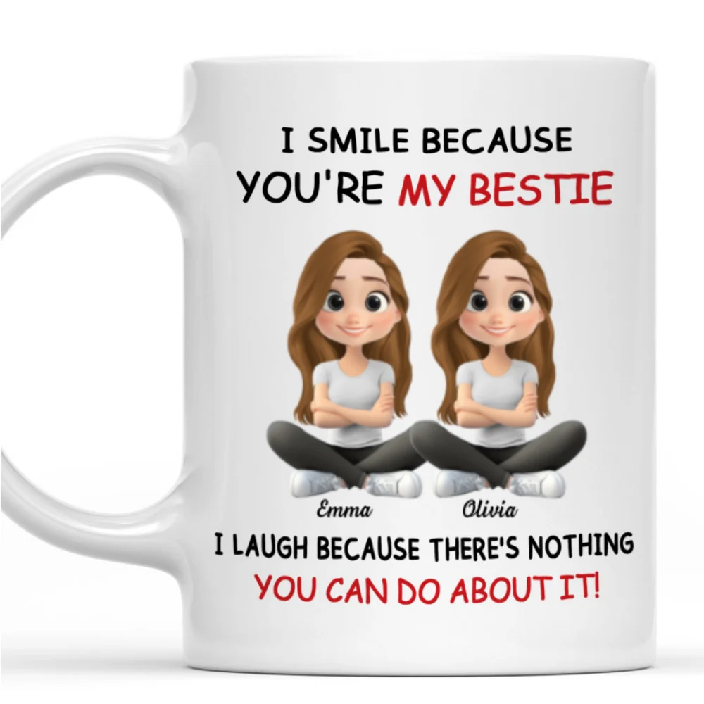 My Best Besties Ever - Personalized Custom Coffee Mug - Image 7
