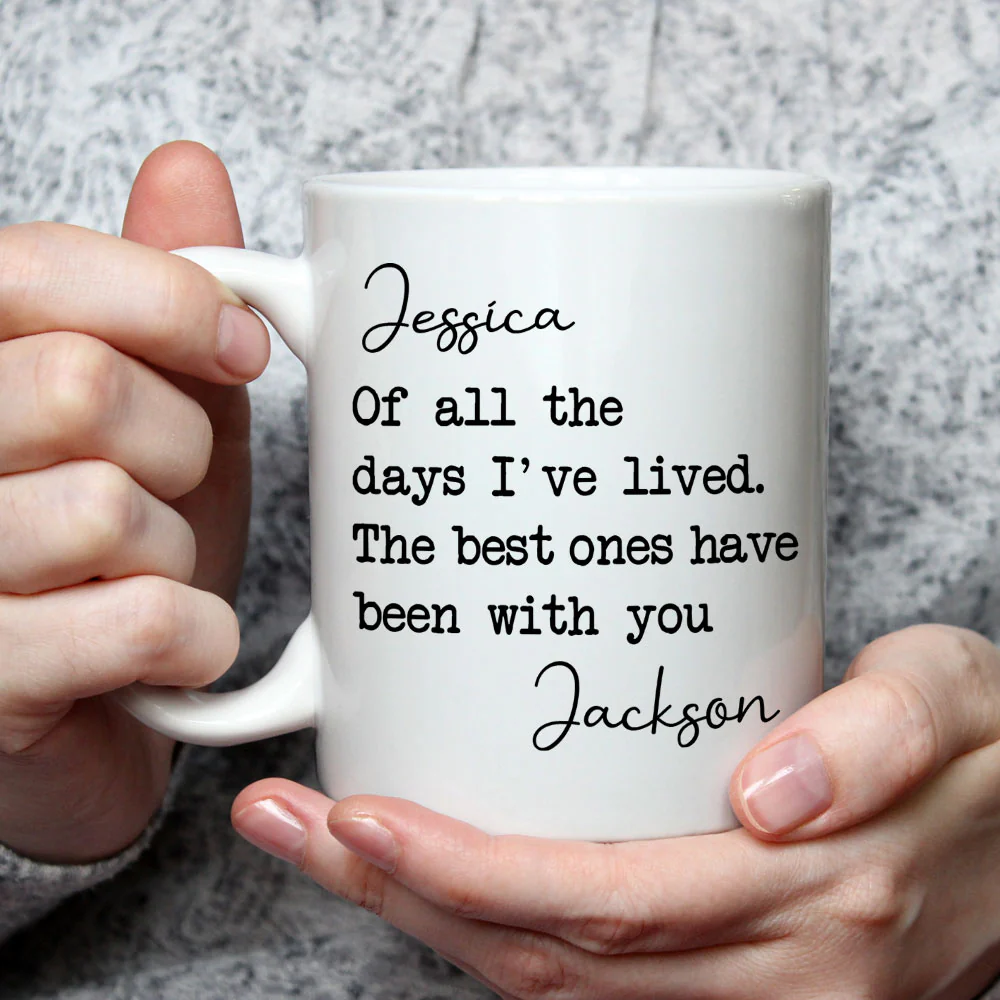 My Best Day - Personalized Custom Coffee Mug - Image 4