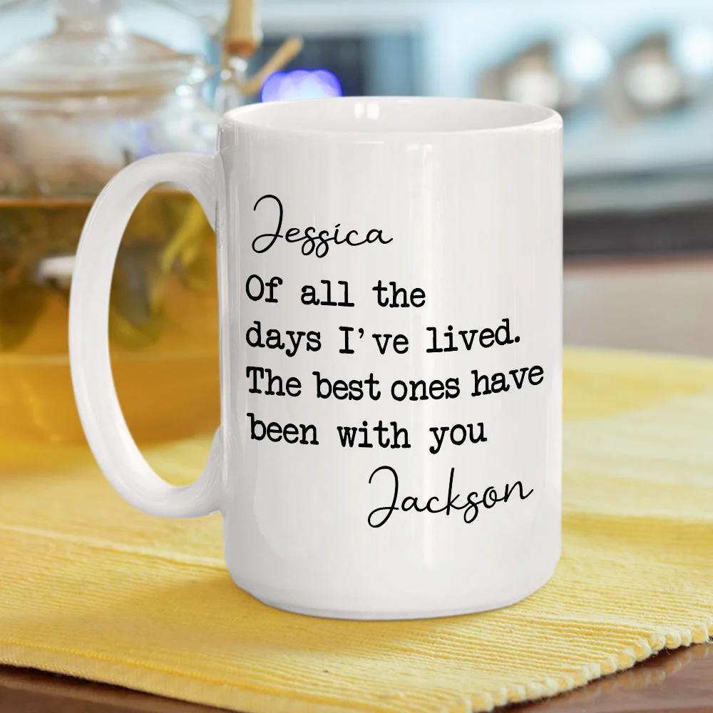 My Best Day - Personalized Custom Coffee Mug - Image 5