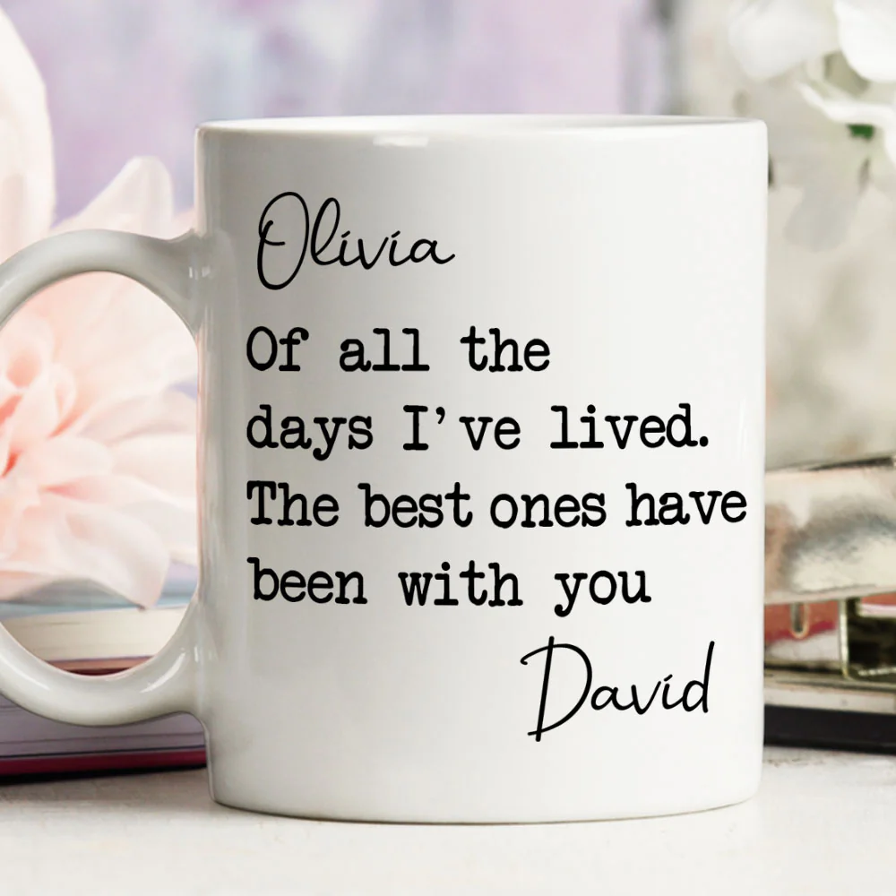 My Best Day - Personalized Custom Coffee Mug - Image 6