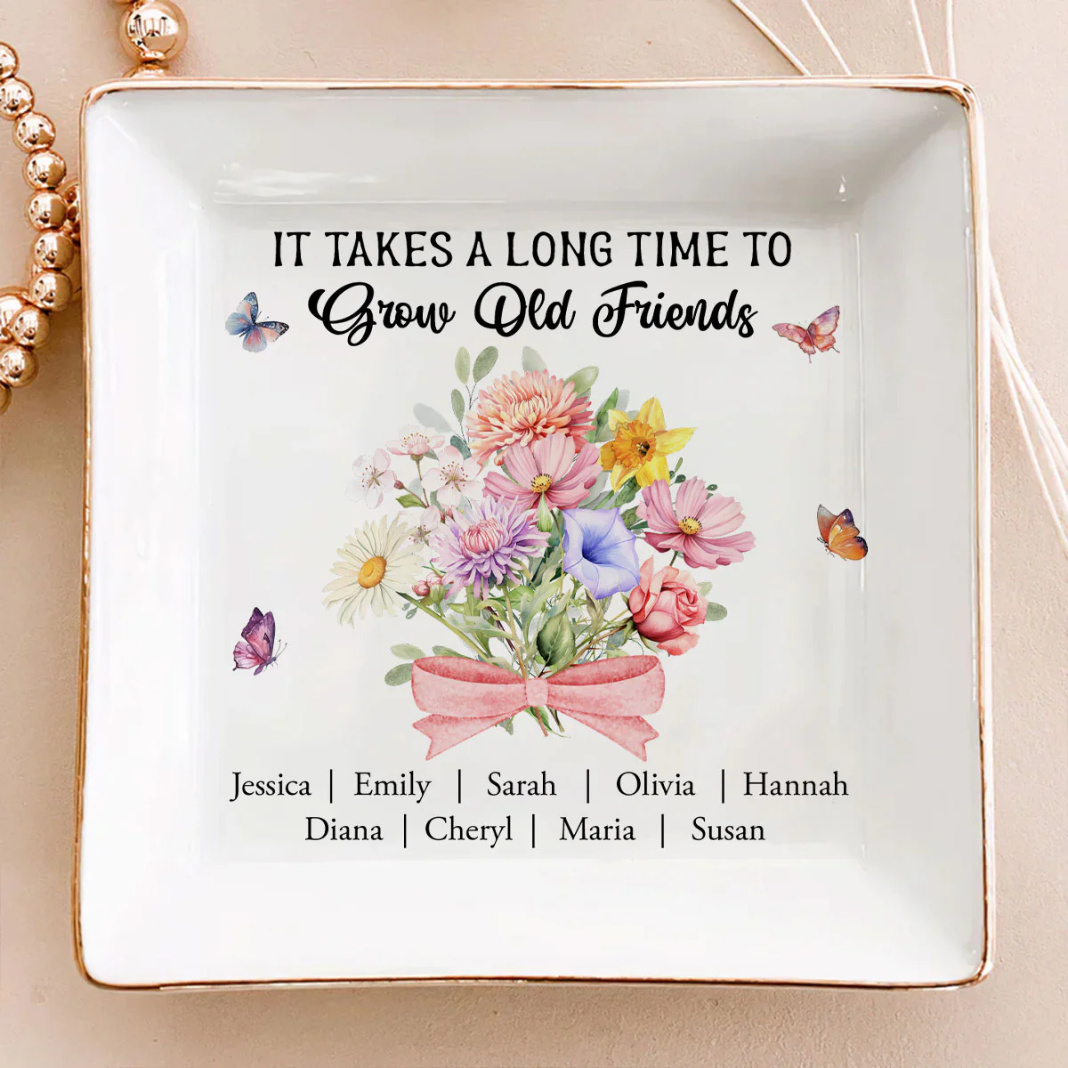 My Best Friend Forever - Personalized Custom Jewelry Dish