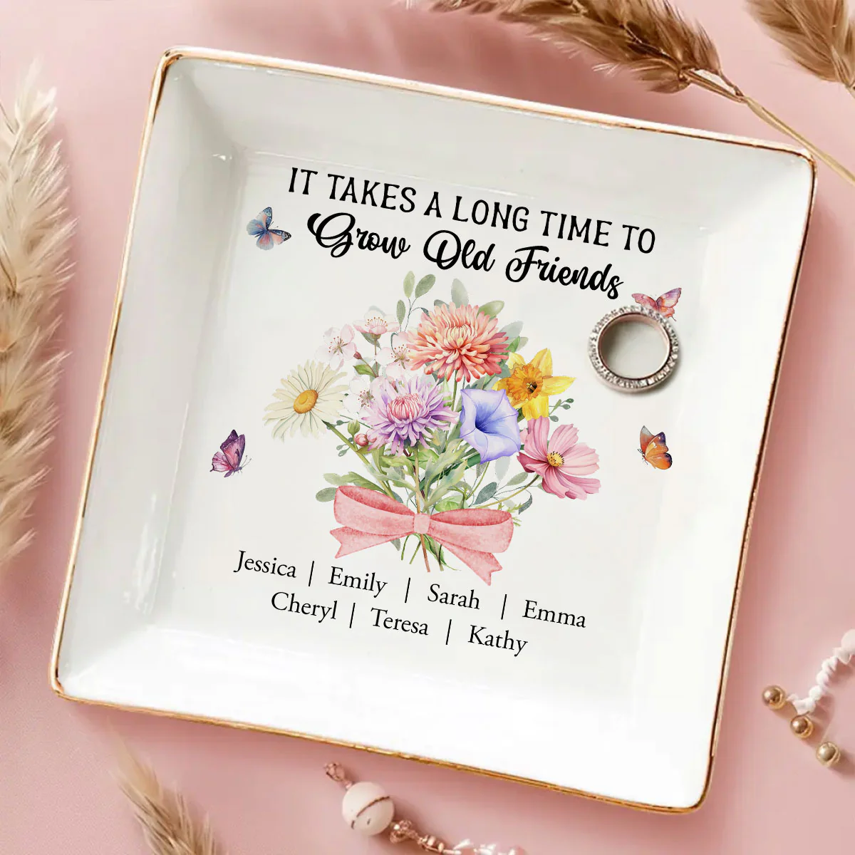 My Best Friend Forever - Personalized Custom Jewelry Dish - Image 2