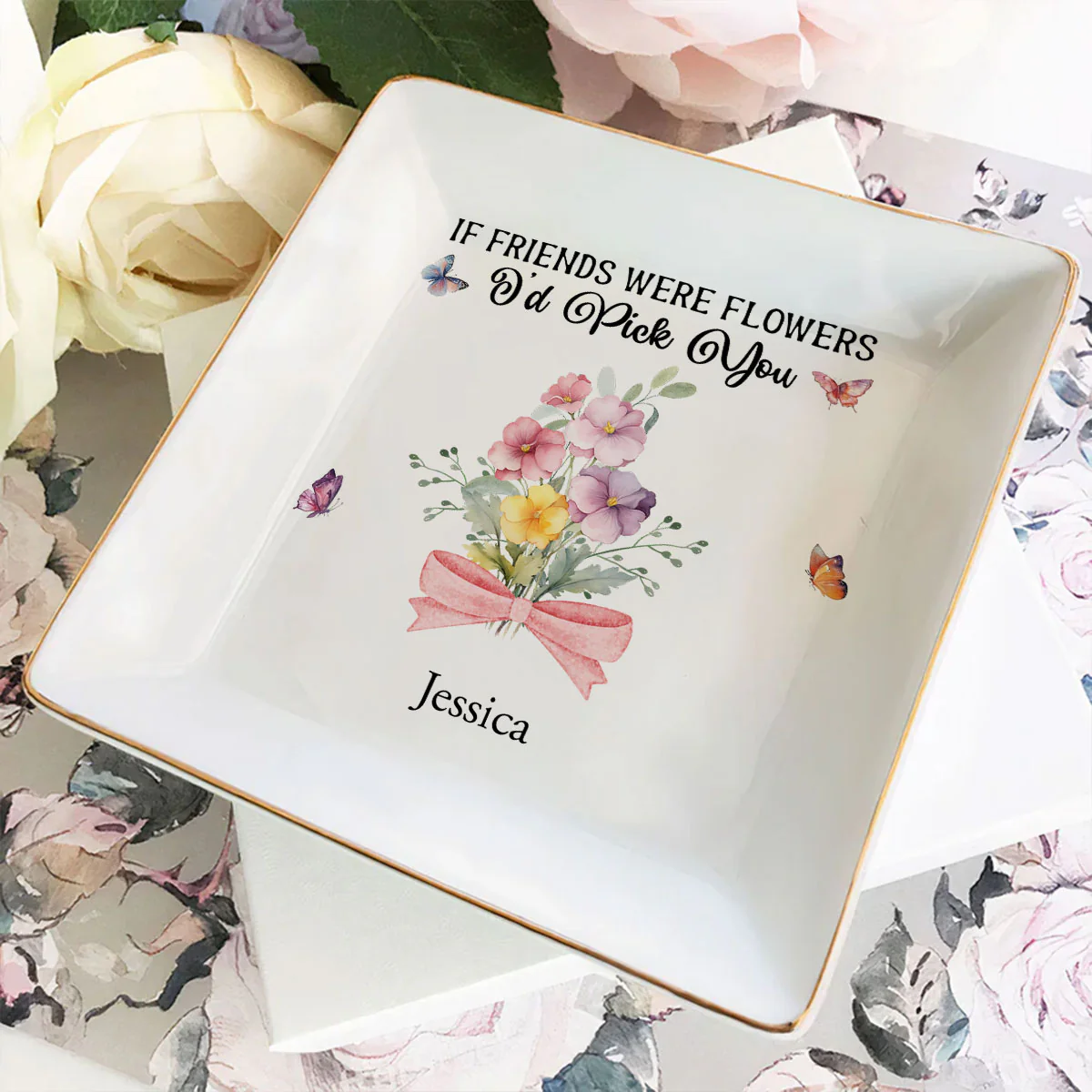 My Best Friend Forever - Personalized Custom Jewelry Dish - Image 4