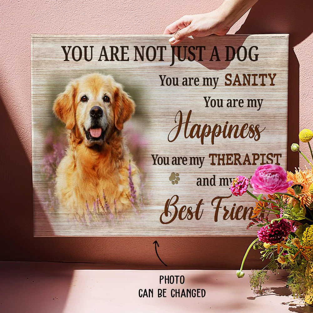 My Best Friend - Personalized Custom Photo Canvas Print - Image 3