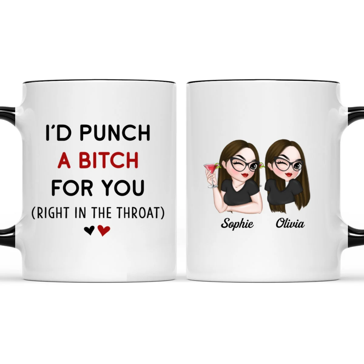 My Besties - Personalized Custom Accent Mug - Image 6