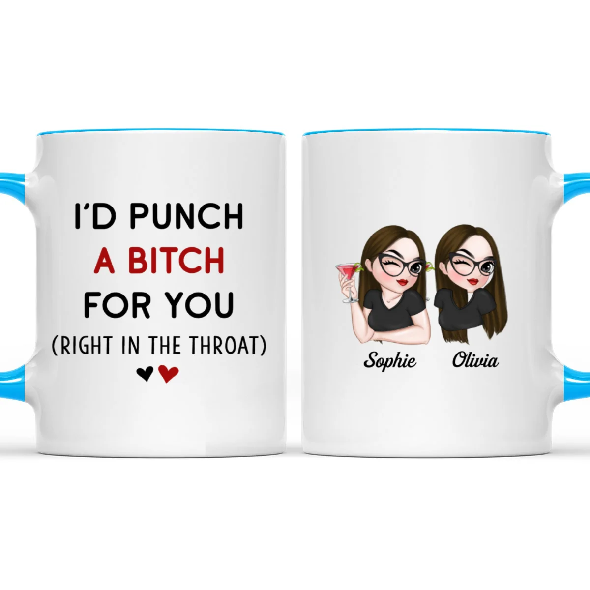 My Besties - Personalized Custom Accent Mug - Image 7