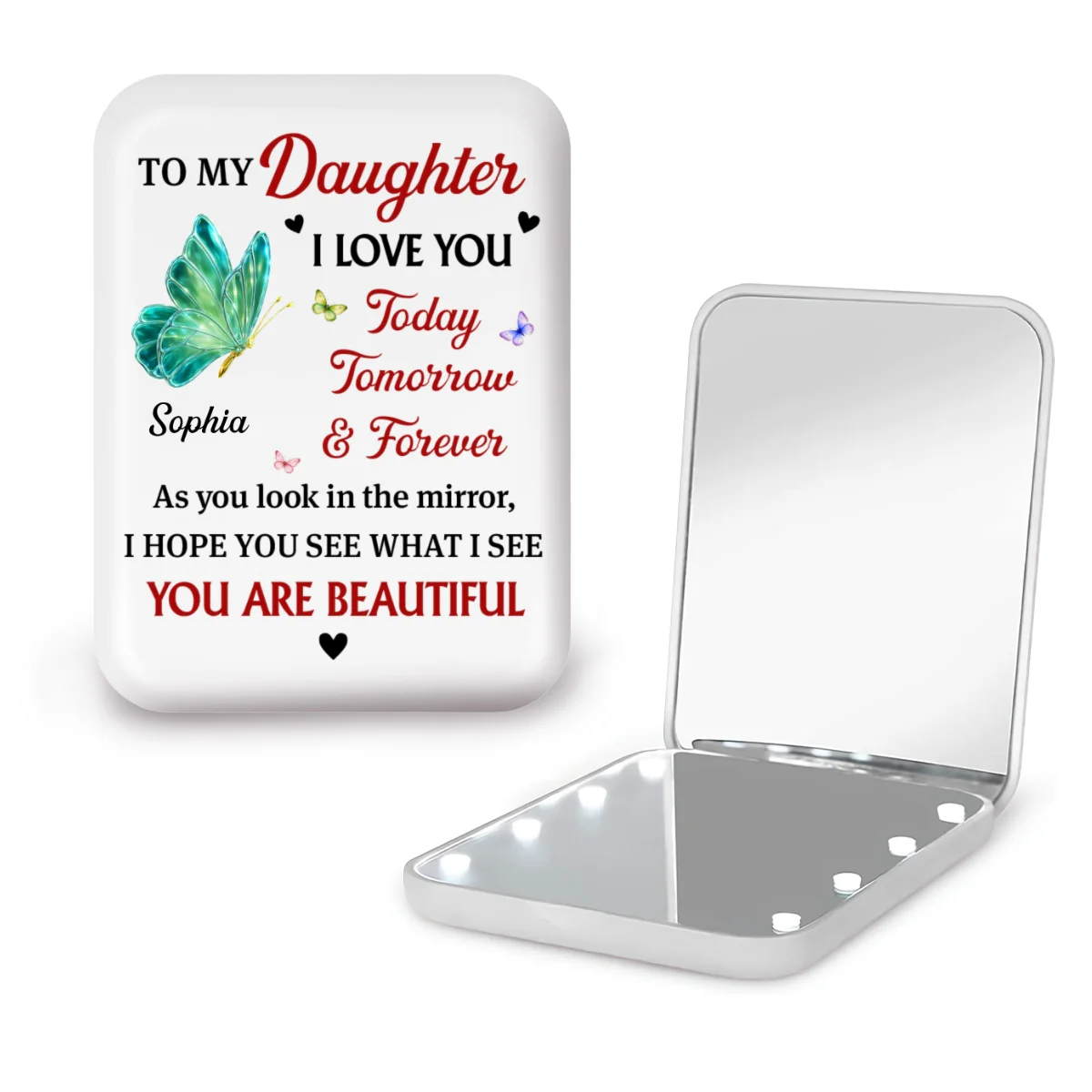 My Blessing - Personalized Custom LED Pocket Mirror - Image 10