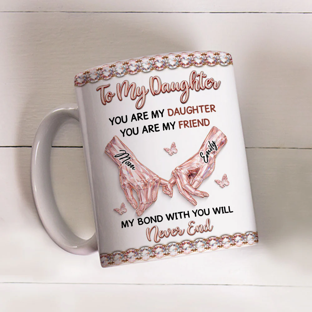My Bon With My Daughter Forever - Personalized Custom 3D Effect Mug - Image 2