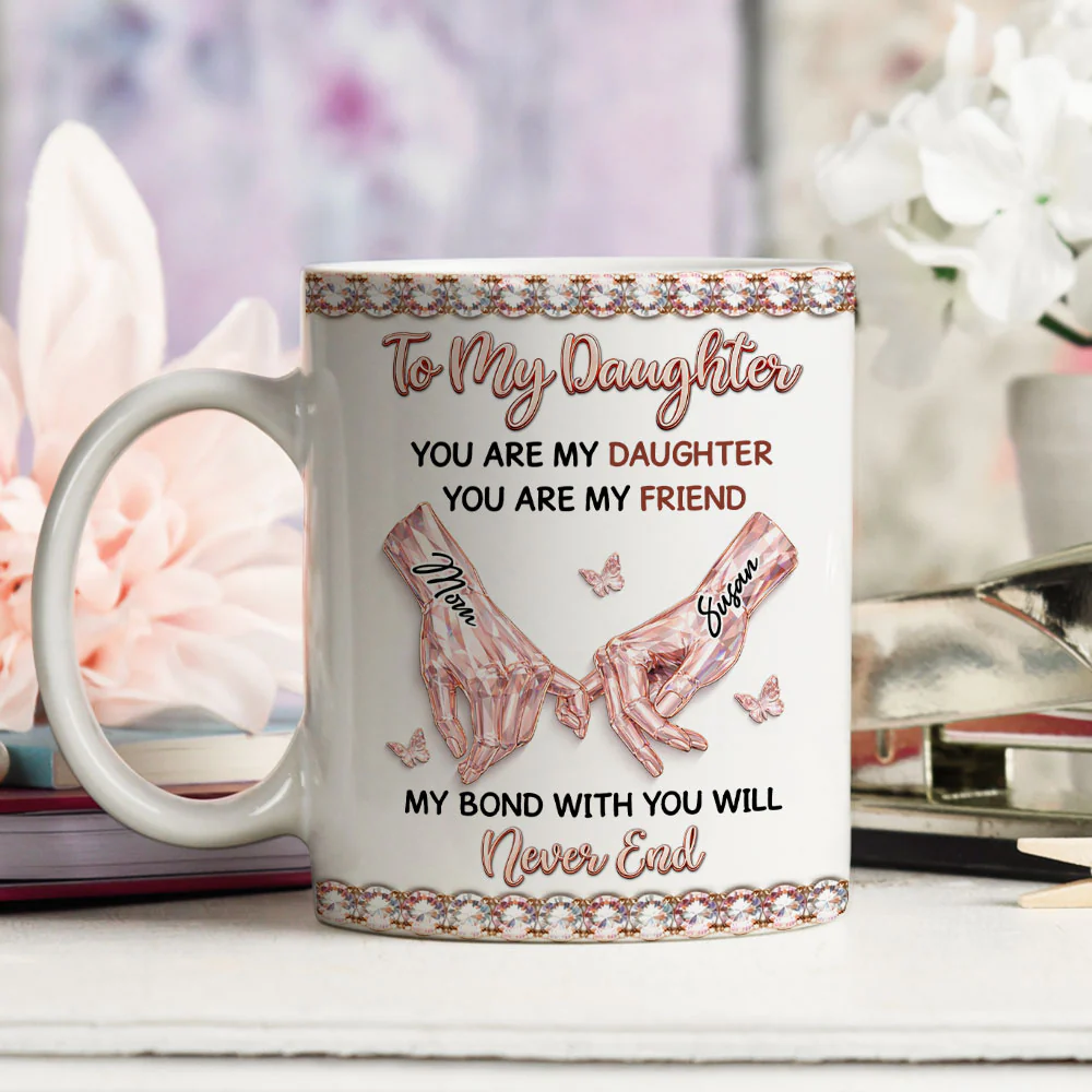 My Bon With My Daughter Forever - Personalized Custom 3D Effect Mug - Image 4