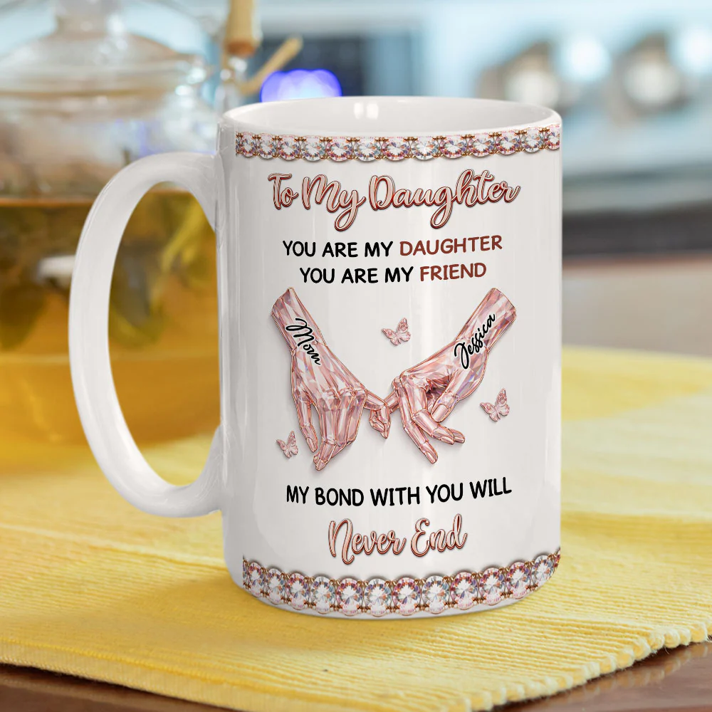 My Bon With My Daughter Forever - Personalized Custom 3D Effect Mug - Image 5