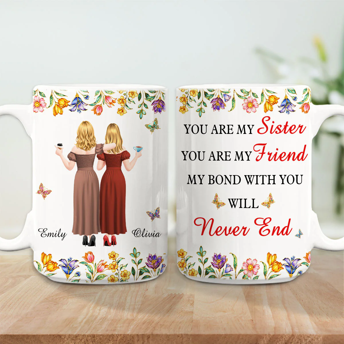 My Bond With You - Personalized Custom Coffee Mug - Image 4