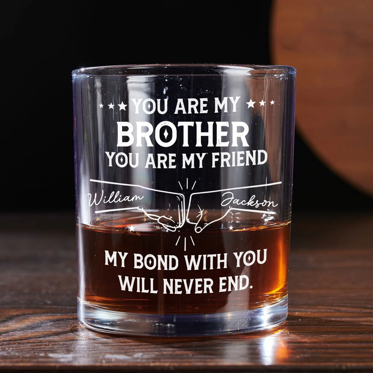 My Bond With You - Personalized Custom Whiskey Glass - Image 7