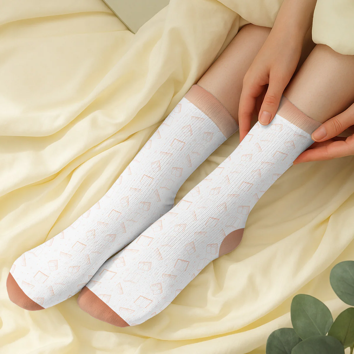 My Book Reading Socks - Personalized Custom Crew Socks - Image 2