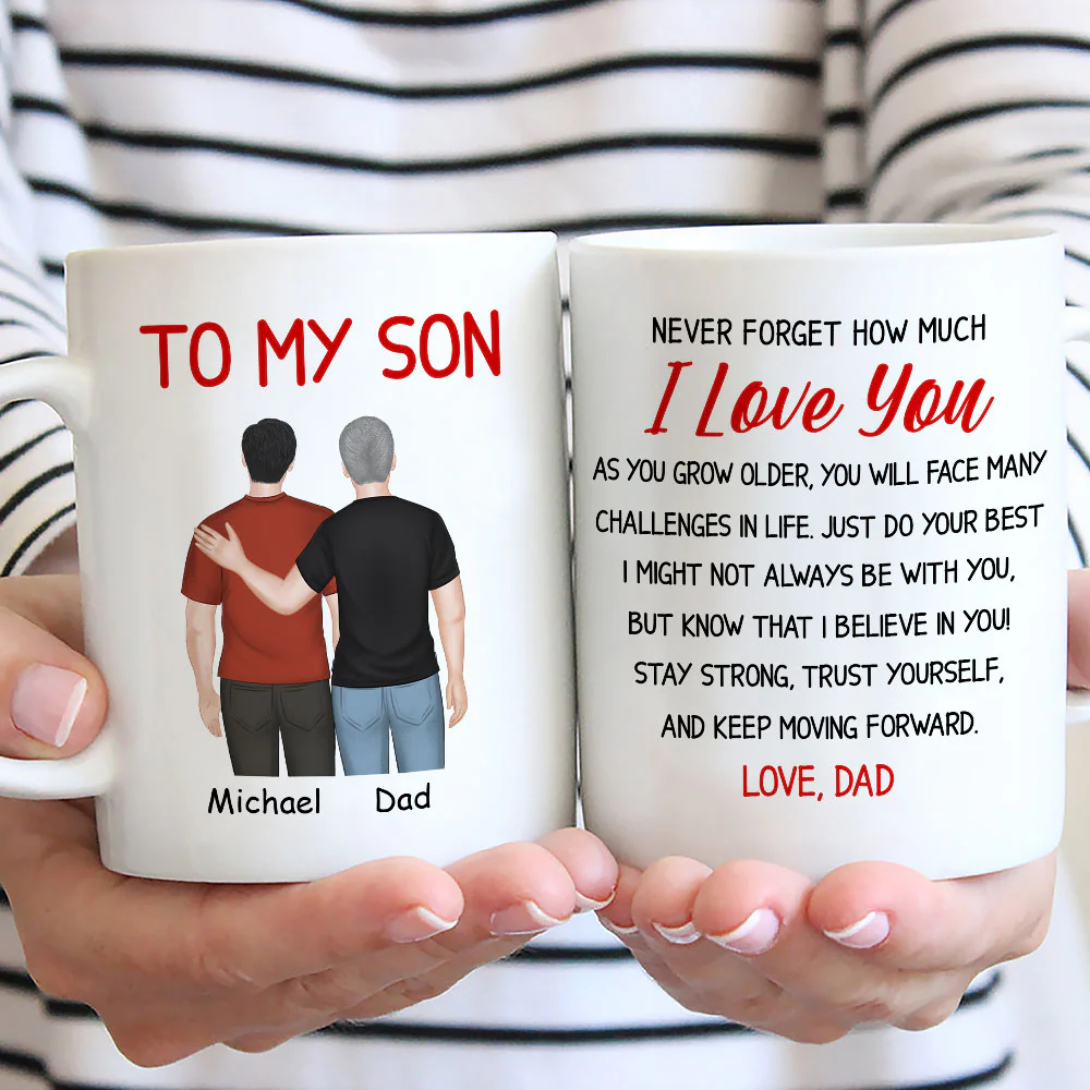 My Boy My Son - Personalized Custom Coffee Mug - Image 3