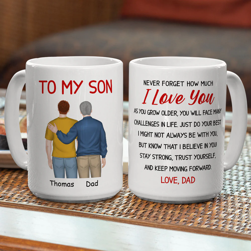 My Boy My Son - Personalized Custom Coffee Mug - Image 4