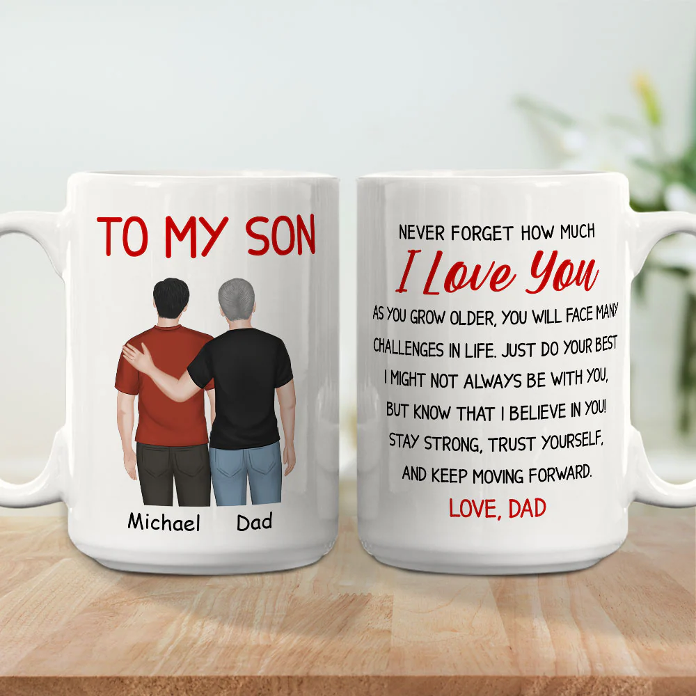 My Boy My Son - Personalized Custom Coffee Mug - Image 5