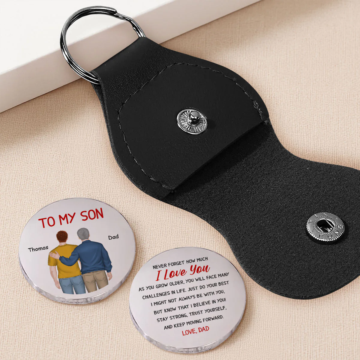 My Boy My Son - Personalized Custom Pocket Hug - Image 2