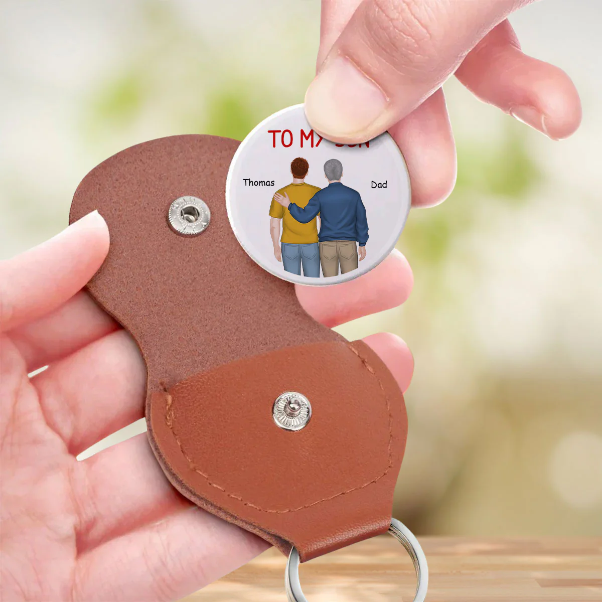 My Boy My Son - Personalized Custom Pocket Hug - Image 3