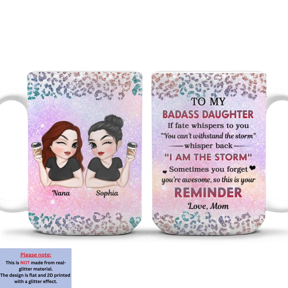 My Brave Granddaughter - Personalized Custom Coffee Mug - Image 9