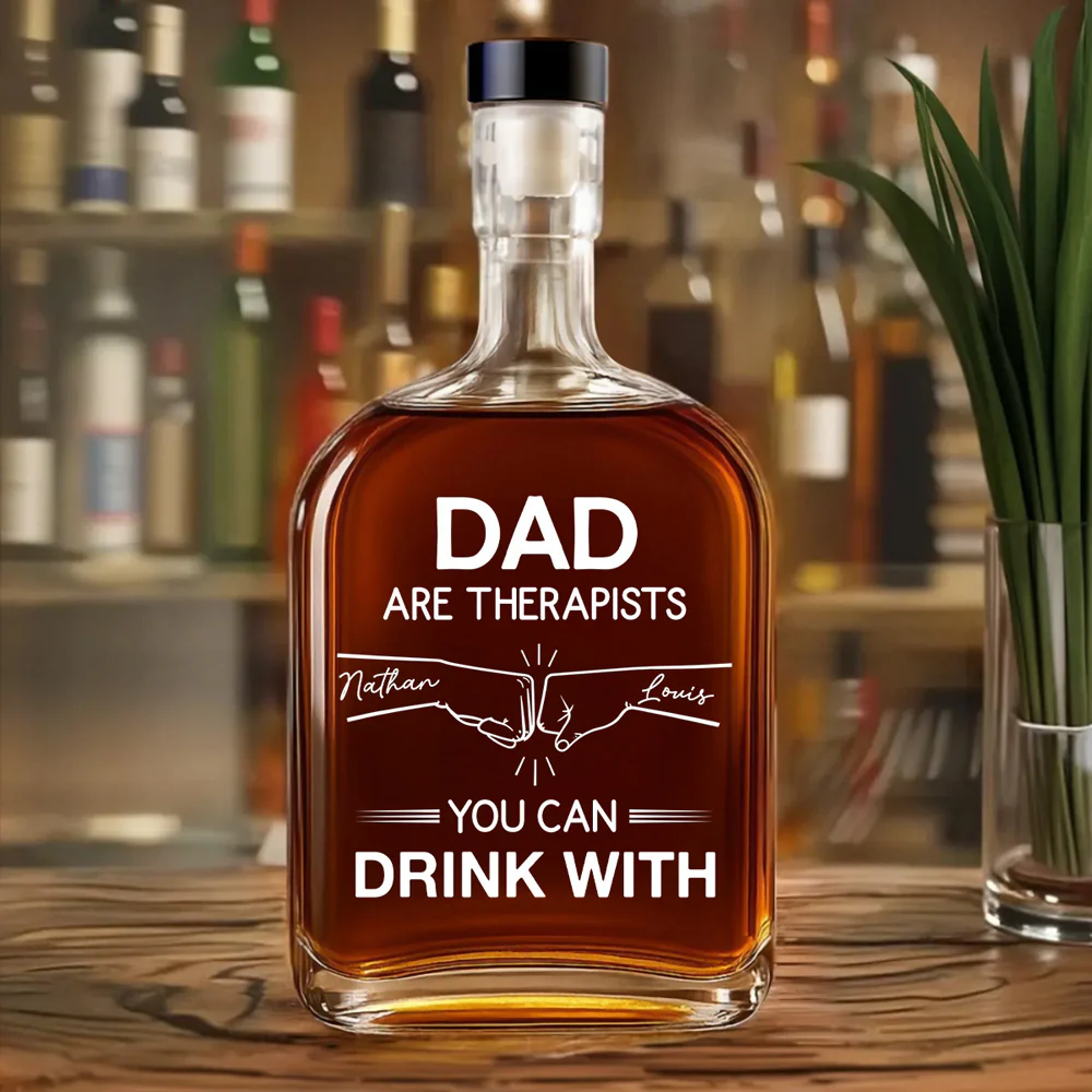My Brother Knows My Cure - Personalized Custom Spirits Decanter - Image 3