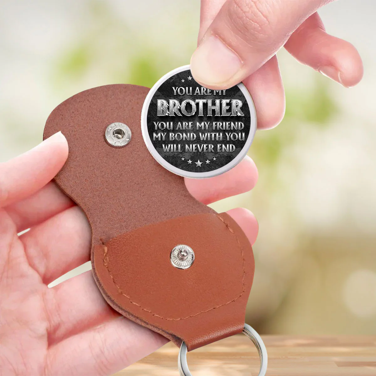 My Brother My Friend - Personalized Custom Pocket Hug - Image 3