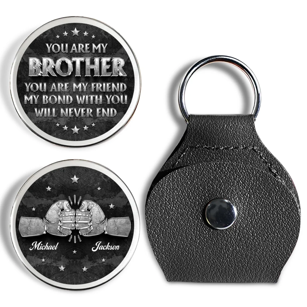 My Brother My Friend - Personalized Custom Pocket Hug - Image 6