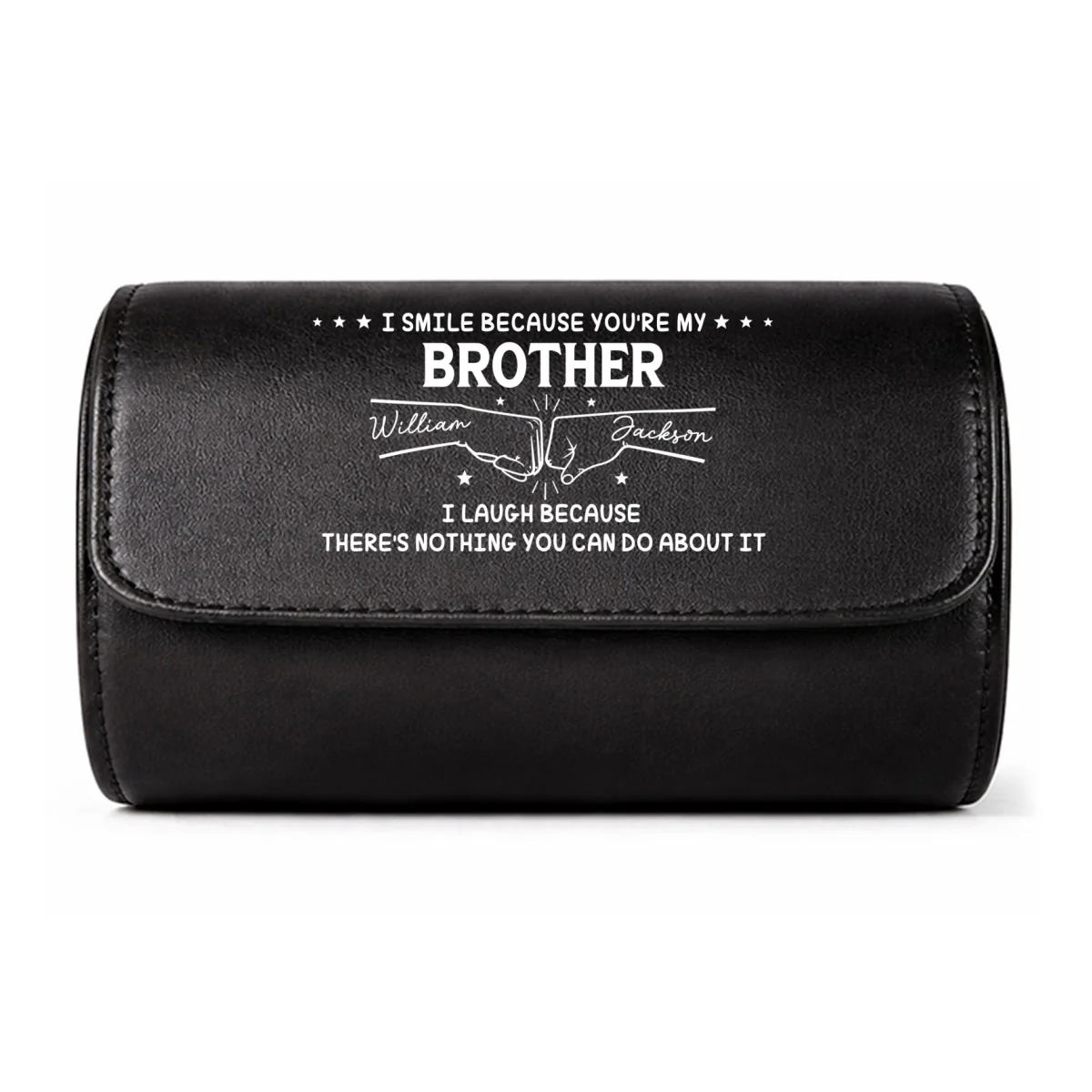 My Brother Version - Personalized Custom Leather Watch Case - Image 10