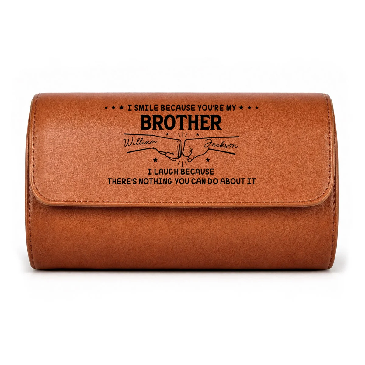 My Brother Version - Personalized Custom Leather Watch Case - Image 11