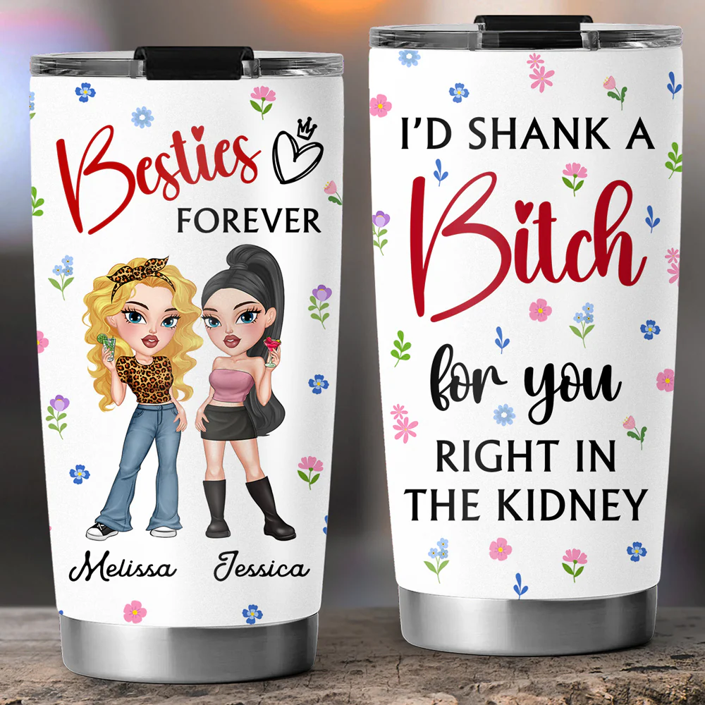 My Crazy Best Friend - Personalized Custom Tumbler - Image 4