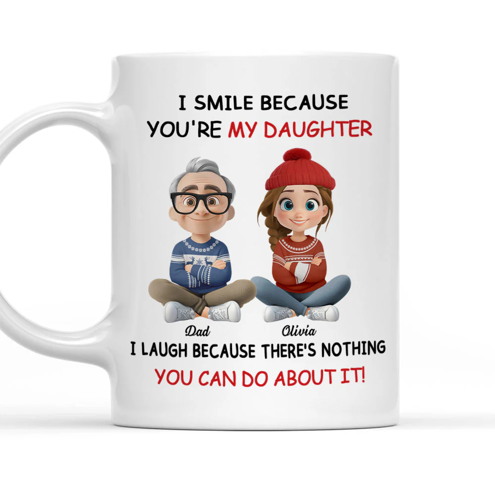 My Daughter Christmas - Personalized Custom Coffee Mug