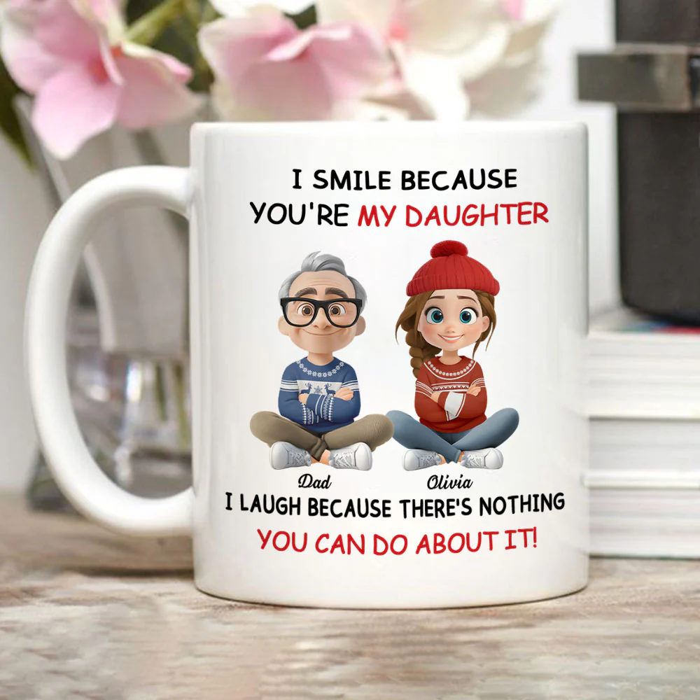 My Daughter Christmas - Personalized Custom Coffee Mug - Image 3