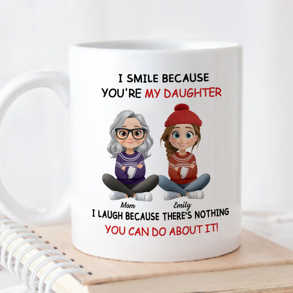 My Daughter Christmas - Personalized Custom Coffee Mug - Image 5