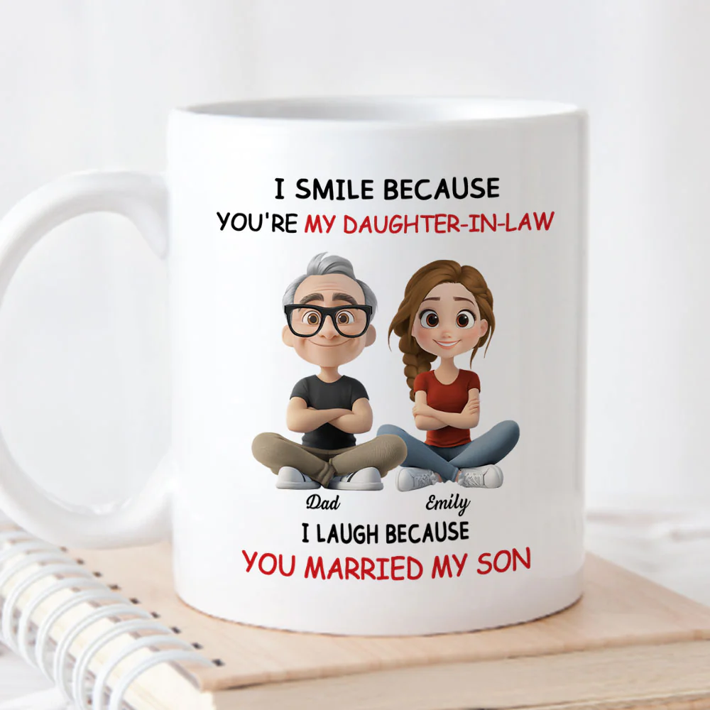 My Daughter In Law - Personalized Custom Coffee Mug - Image 2