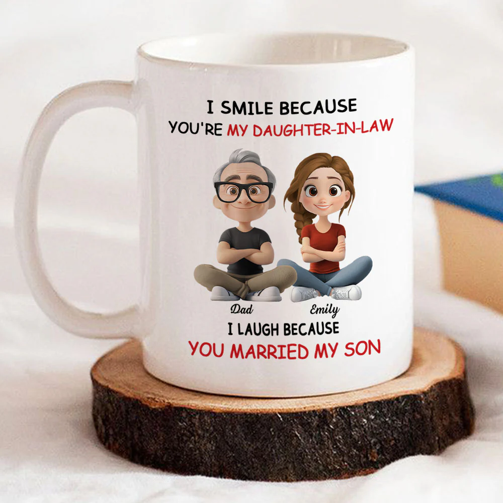My Daughter In Law - Personalized Custom Coffee Mug - Image 3