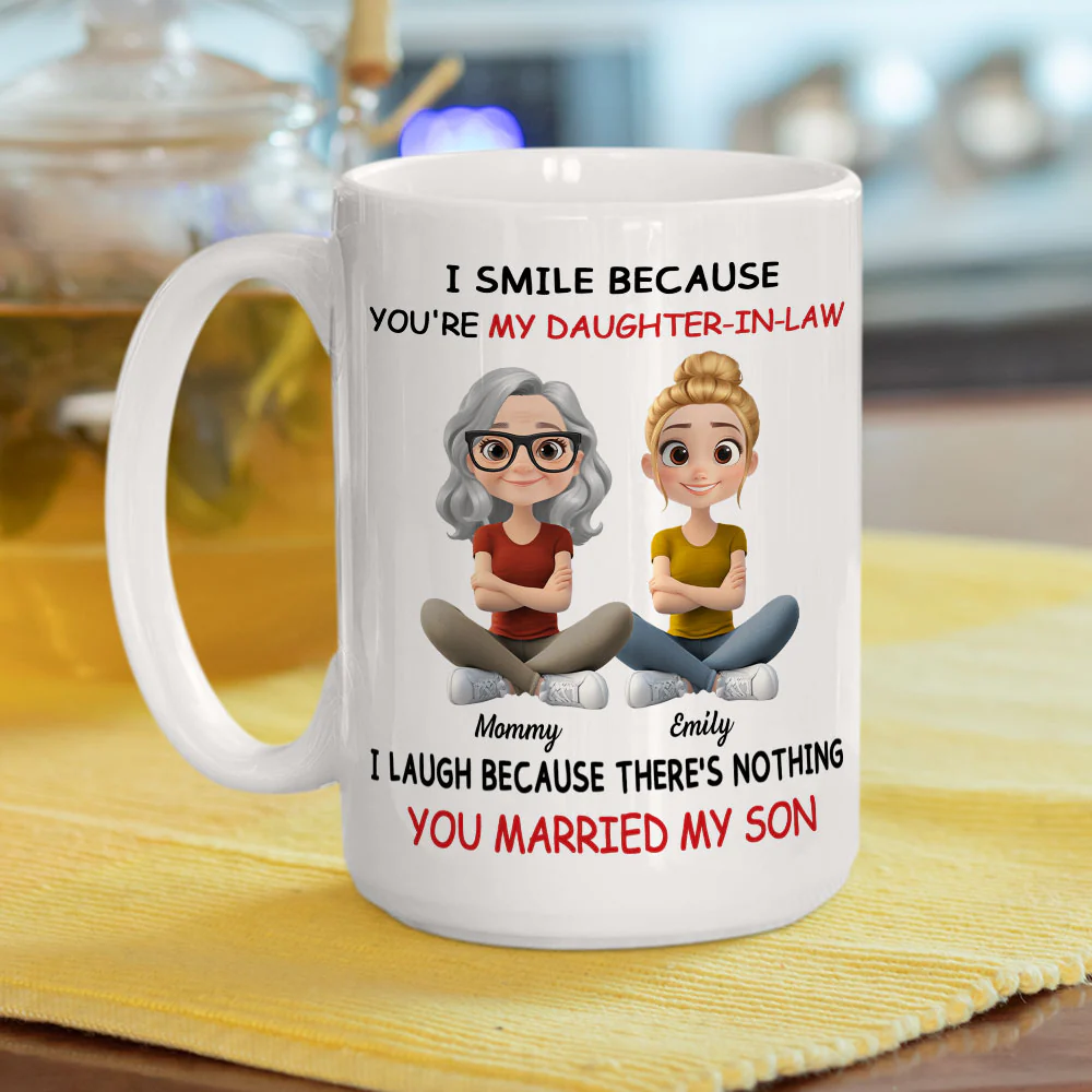 My Daughter In Law - Personalized Custom Coffee Mug - Image 5