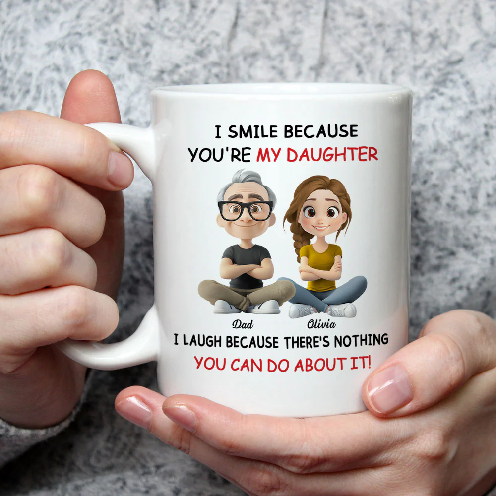 My Daughter - Personalized Custom Coffee Mug - Image 2