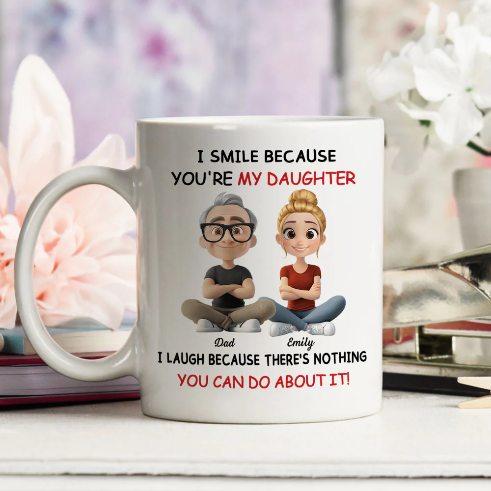 My Daughter - Personalized Custom Coffee Mug - Image 3