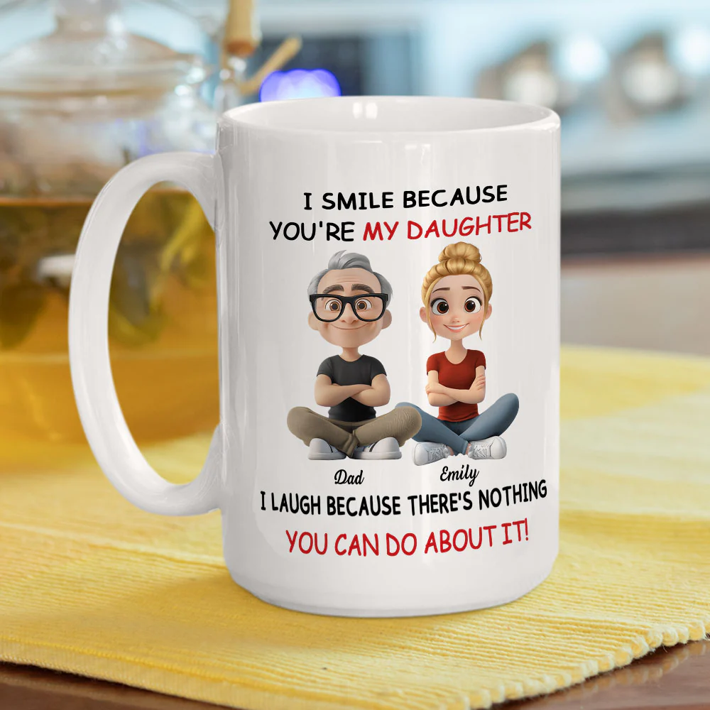 My Daughter - Personalized Custom Coffee Mug - Image 6