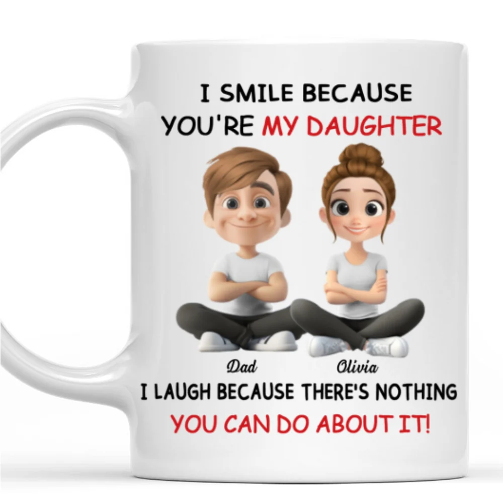 My Daughter - Personalized Custom Coffee Mug - Image 8