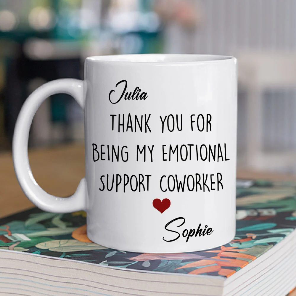 My Emotional Support - Personalized Custom Coffee Mug - Image 2